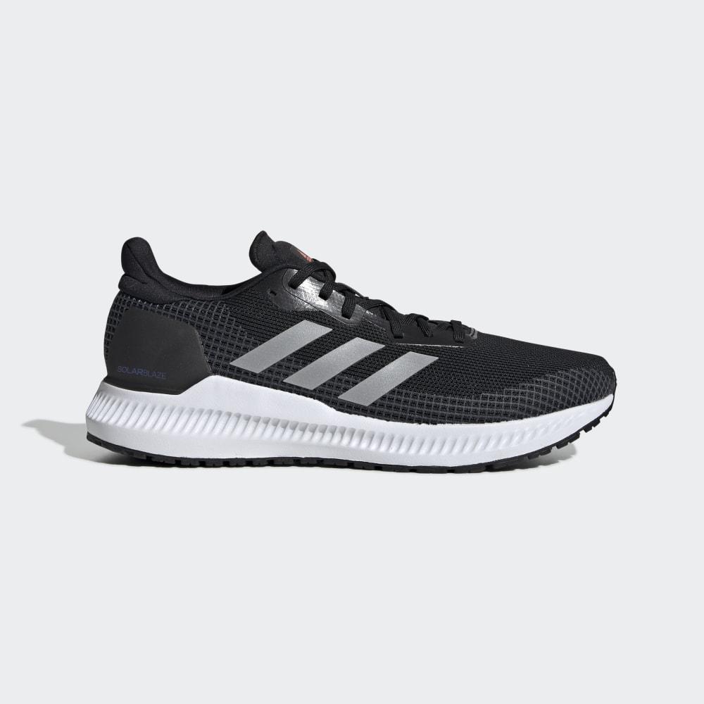 Adidas Men's Solarblaze Running Shoes Black/Silver Metal/Red Ireland EE4227